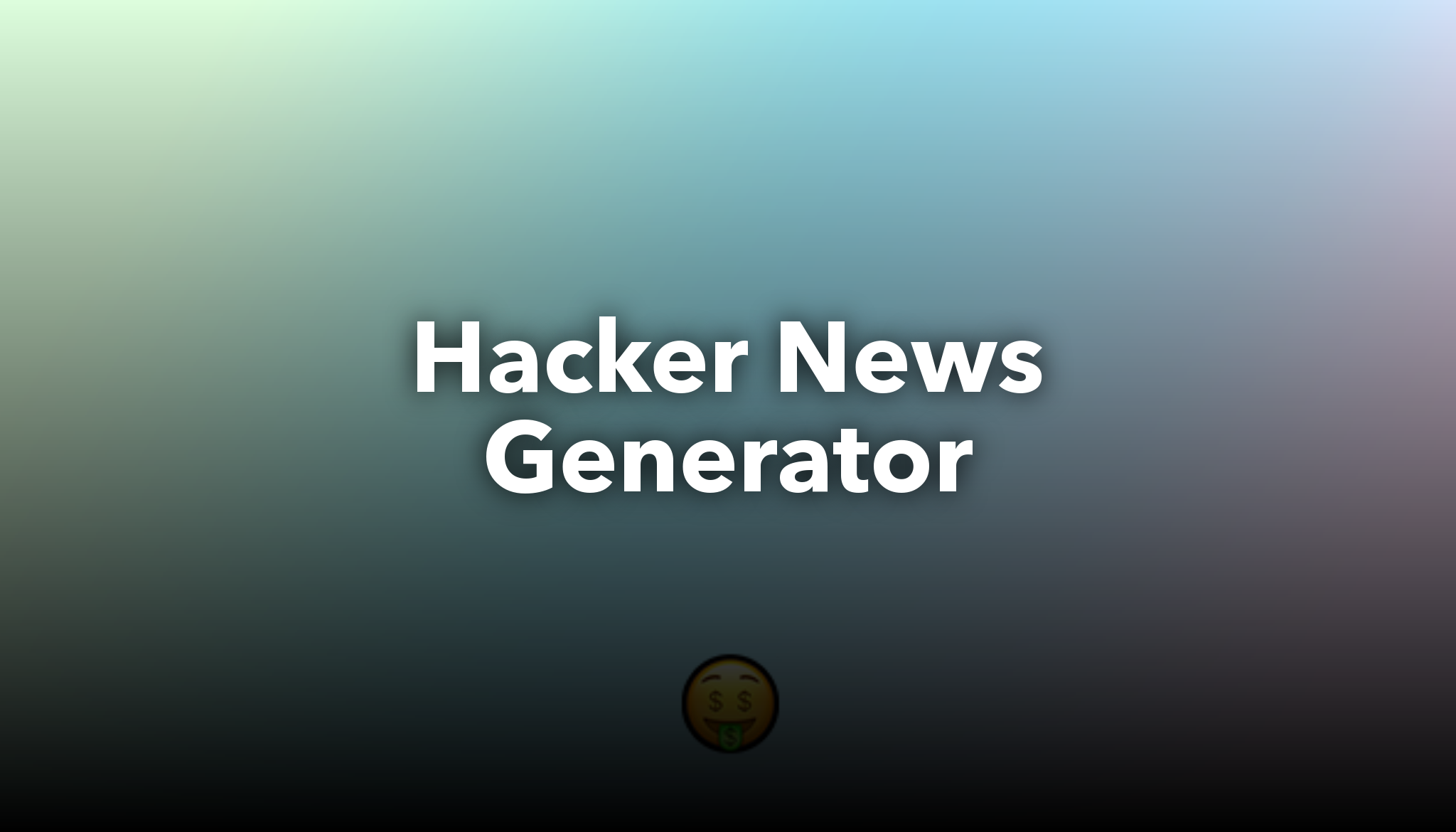 Hacker News Generator | nichesss