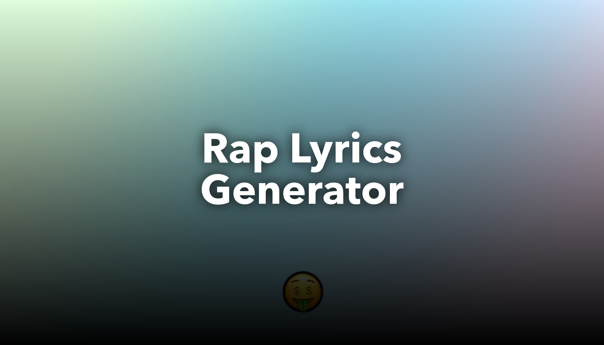 Rap Lyrics Generator |