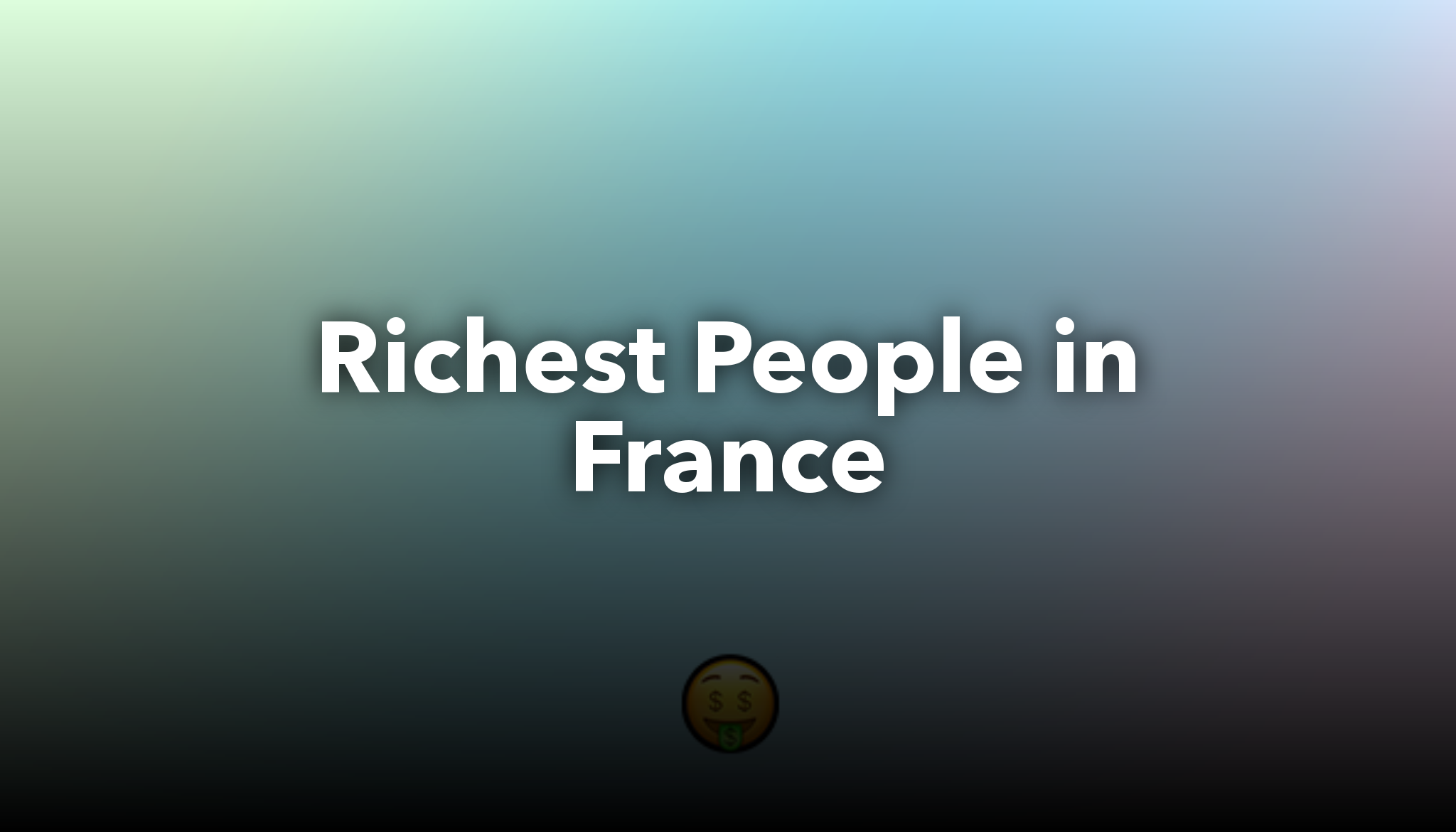 The richest French